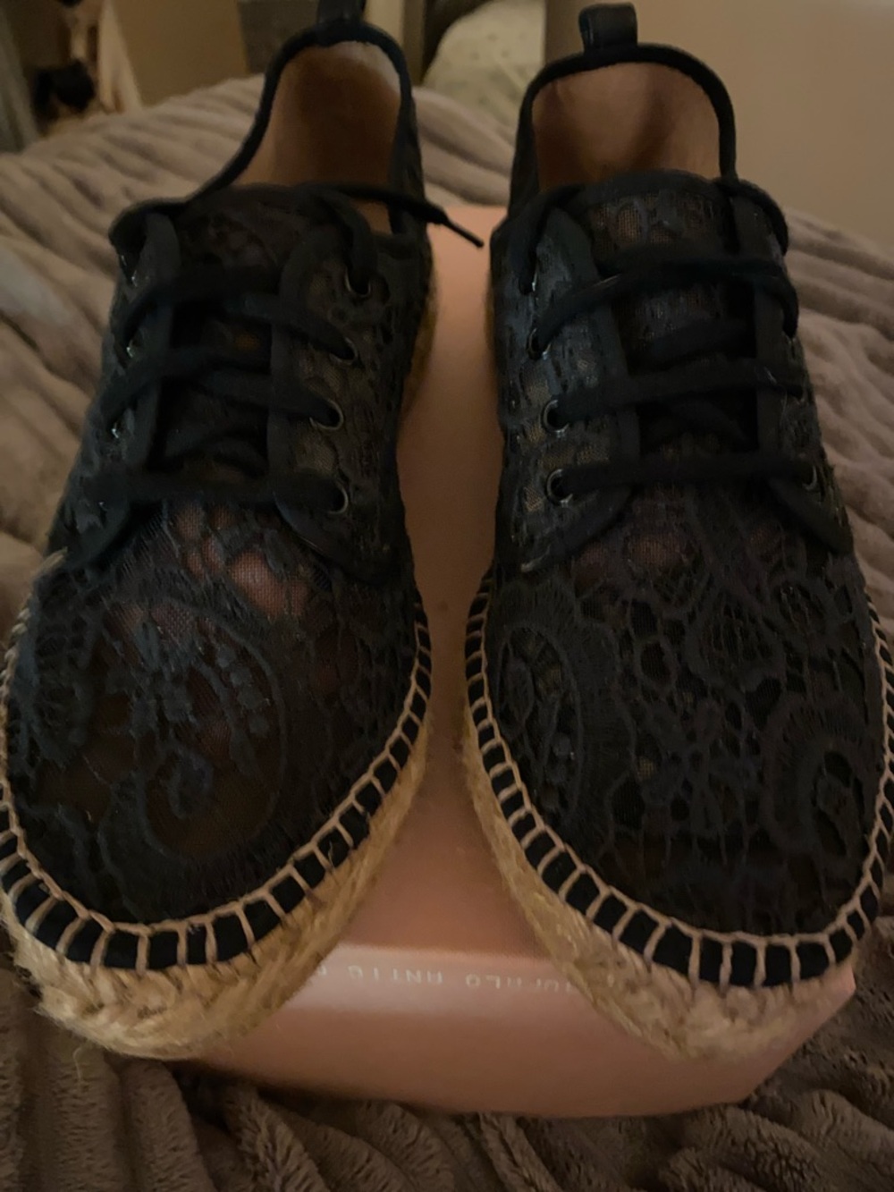 Floral Lace Espadrilles Spring Summer Bohemian Eur 38 / 8 Women’s Shoe